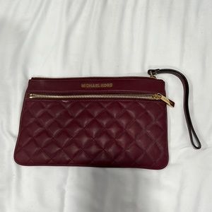 Michael Kors quilted clutch